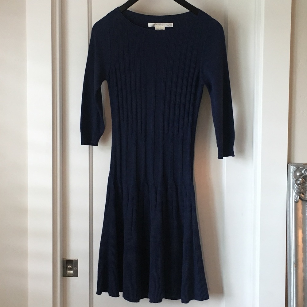 Max Studio Light sweater dress-Indigo M